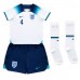 England Declan Rice #4 Hjemmebanesæt Børn VM 2022 Kort ærmer (+ korte bukser)